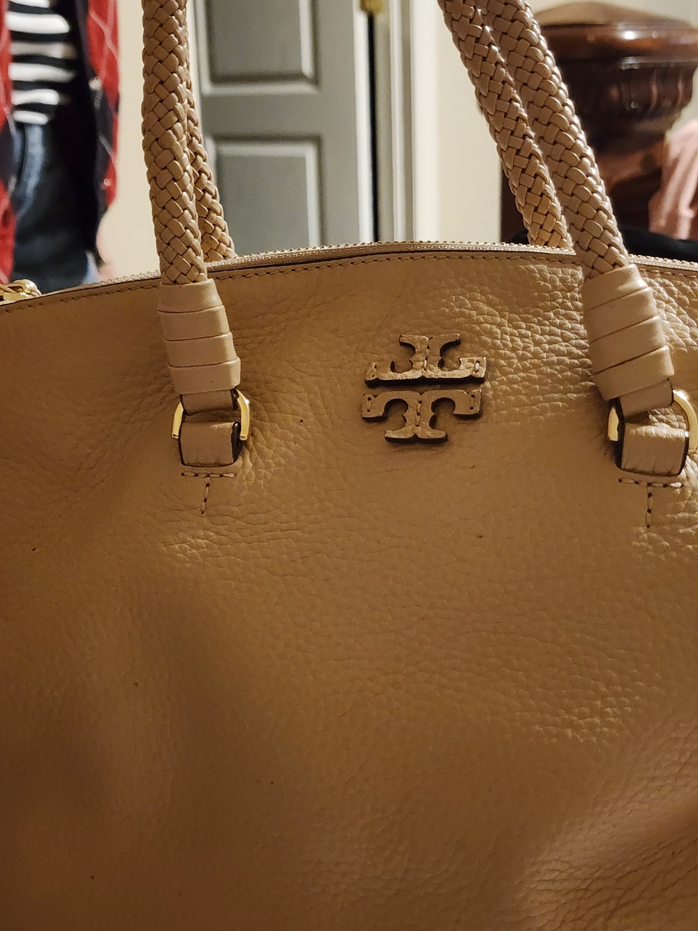 Tory Burch Beige Leather Satchel